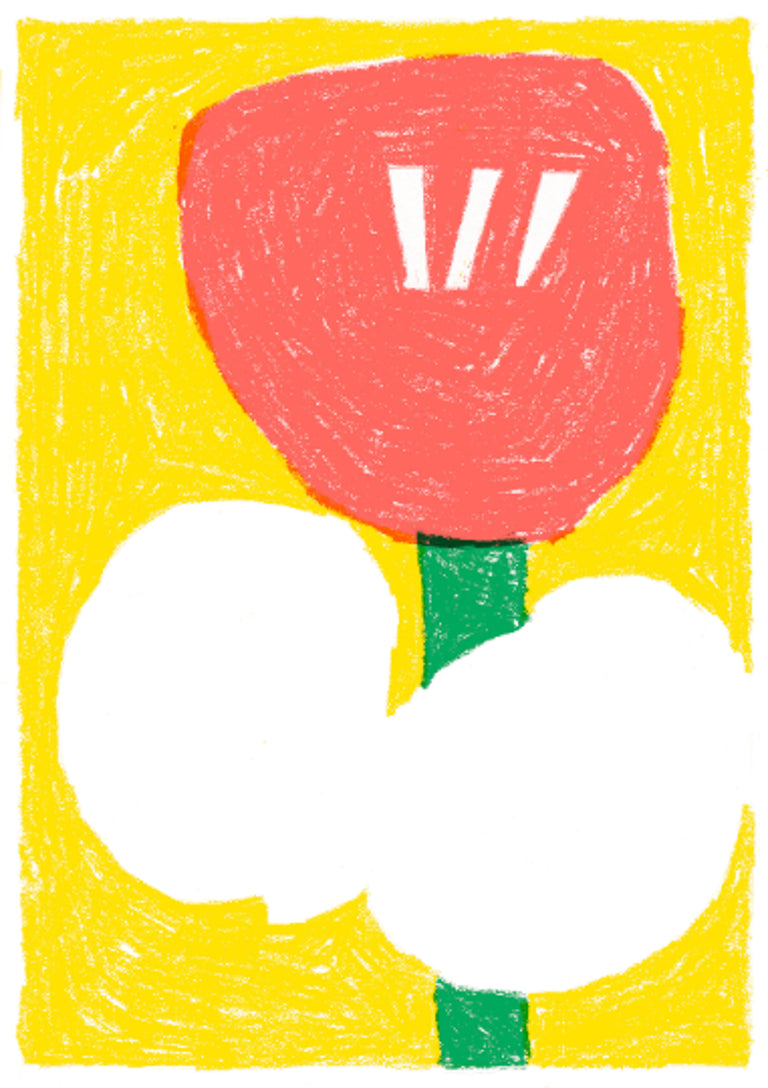 Flower II Risograph Print
