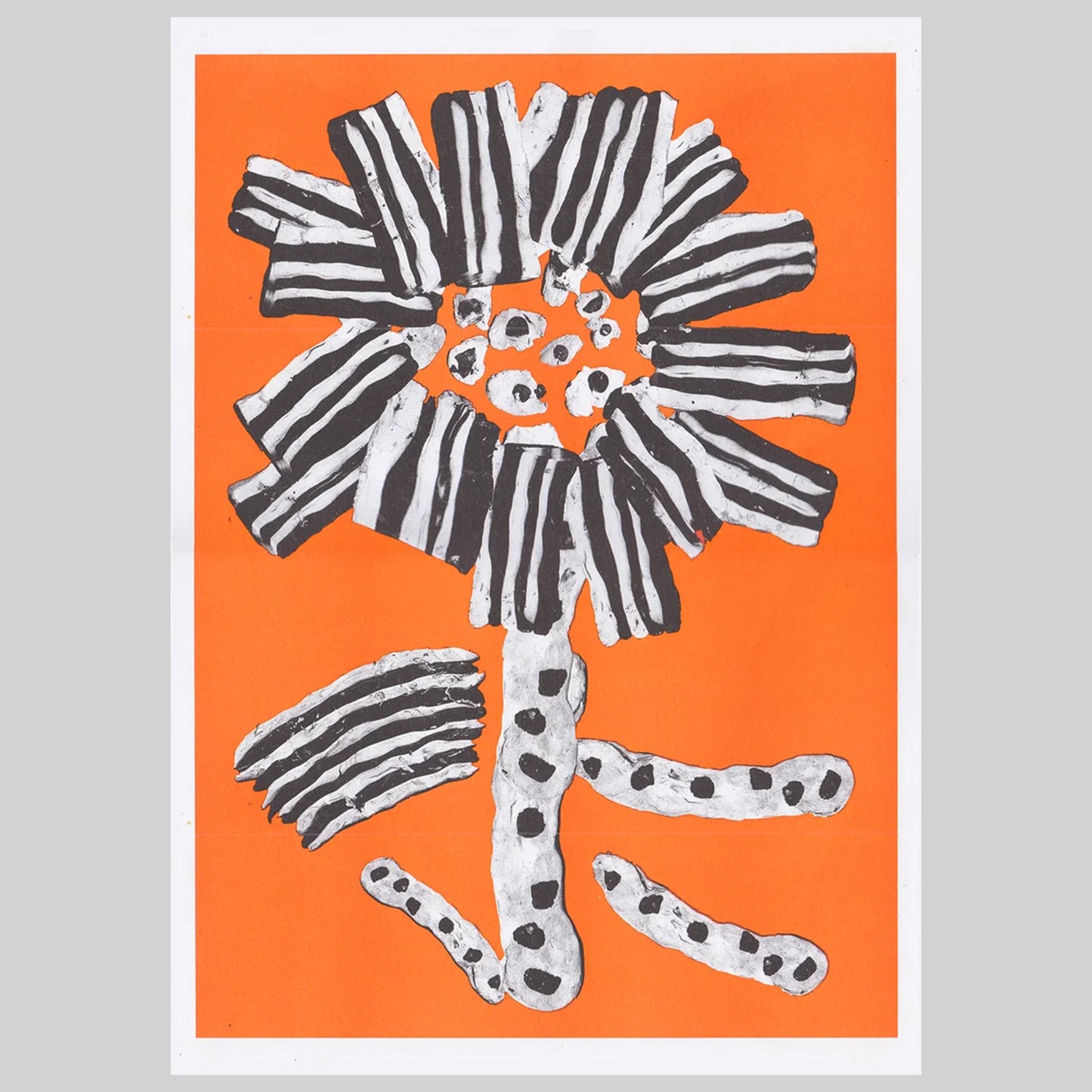 Blob Flower V Risograph Print