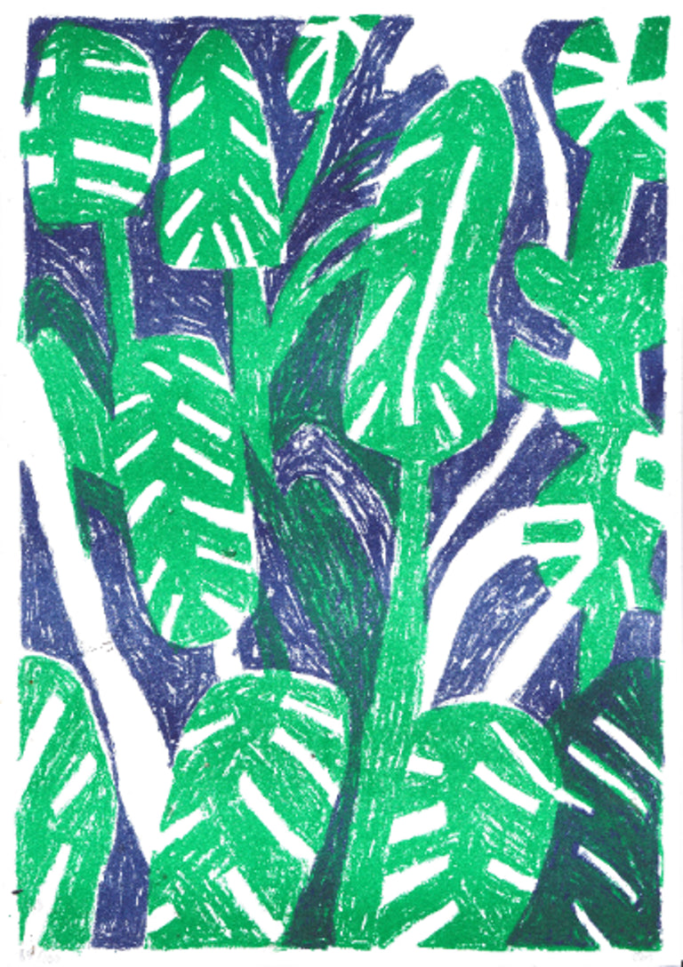 Plant I Risograph Print
