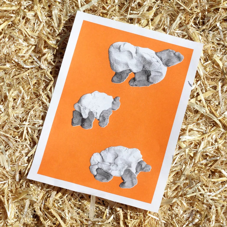 Sheep Risograph Print
