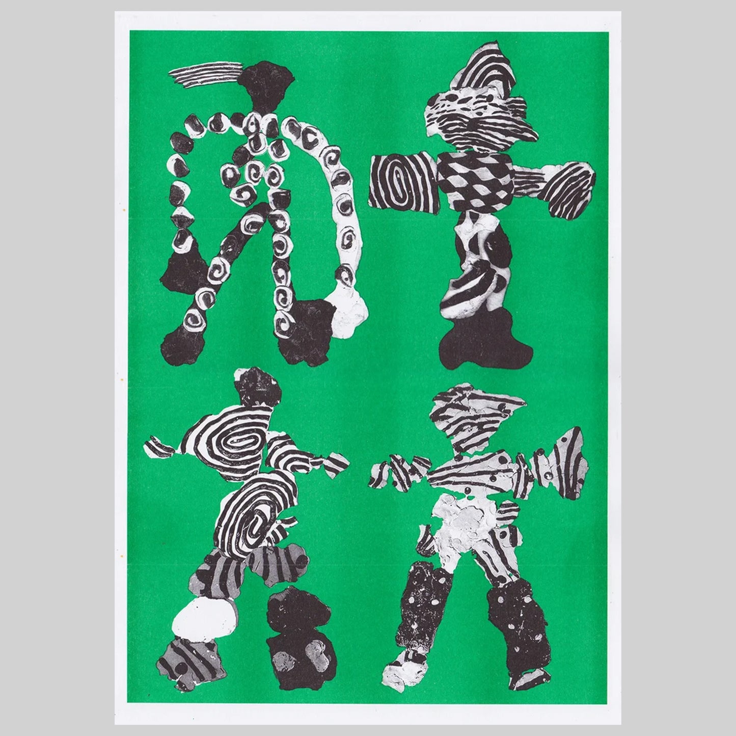 Blob People II Risograph Print