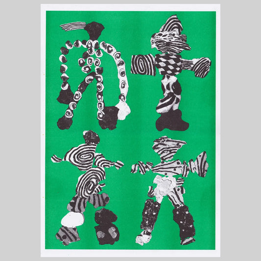 Blob People II Risograph Print