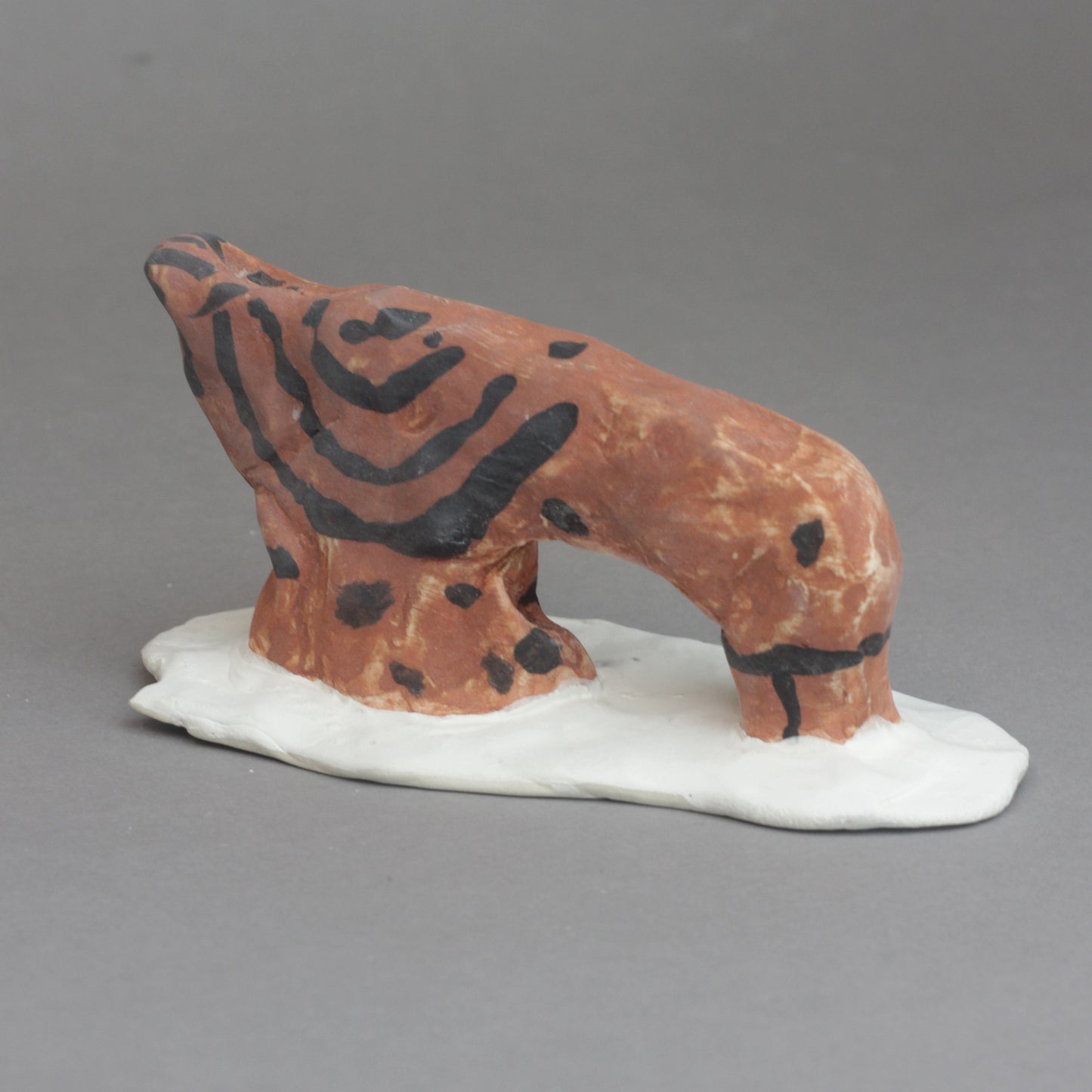 Small Ceramic Bird Ornament (brown)