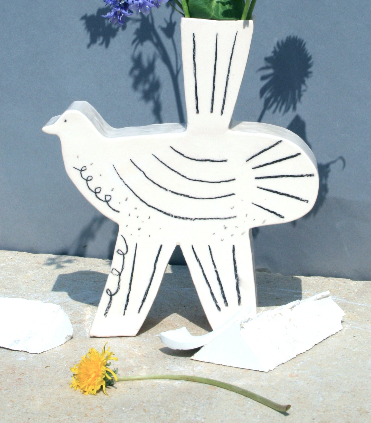 Ceramic Bird Vase