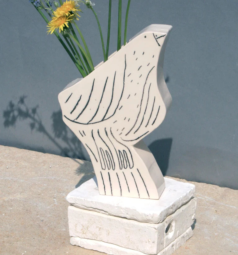 Ceramic Bird Vase II