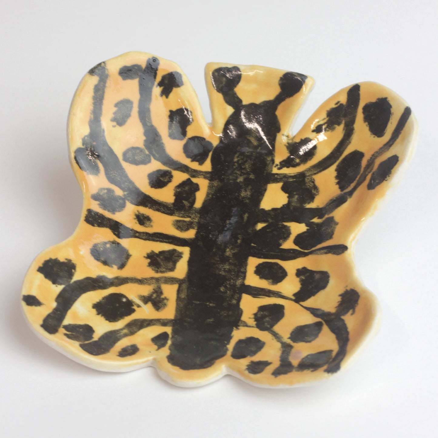 Small Ceramic Butterfly tray/dish (yellow)