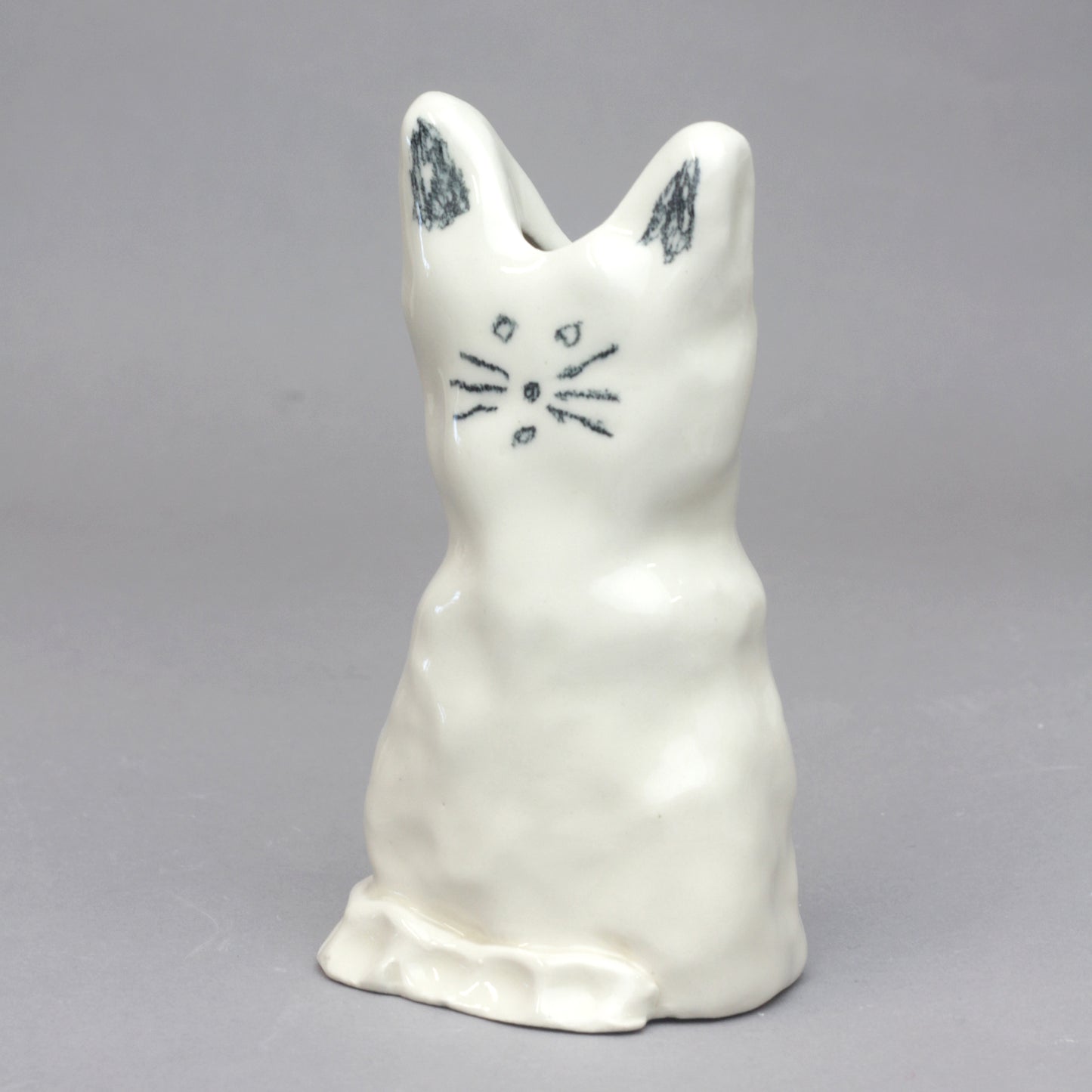 Small Ceramic Cat Vase II