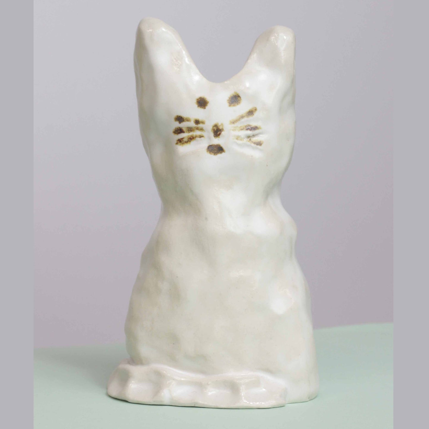 Small Ceramic Cat Vase III