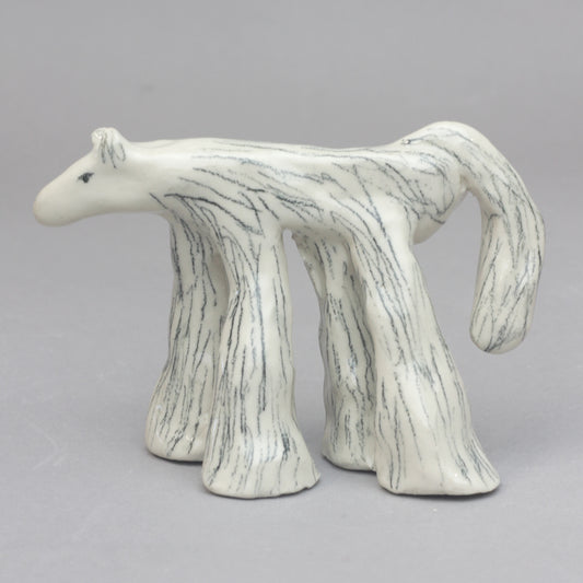 Small Stoneware Ceramic Horse Ornament